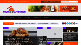 What Foodofmyaffection.com website looked like in 2018 (5 years ago)