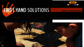 What Firsthandsolutions.org website looked like in 2018 (5 years ago)
