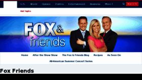What Foxandfriends.com website looked like in 2018 (5 years ago)