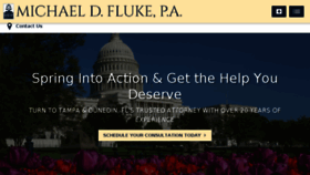 What Flukelegal.com website looked like in 2018 (5 years ago)