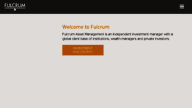 What Fulcrumasset.com website looked like in 2018 (5 years ago)