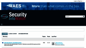 What Forums.securityinfowatch.com website looked like in 2018 (5 years ago)