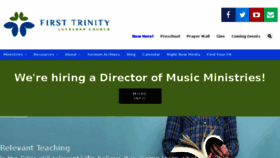 What Firsttrinity.com website looked like in 2018 (5 years ago)