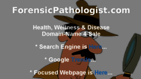 What Forensicpathologist.com website looked like in 2018 (5 years ago)