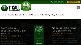 What Firstcallelectrical.com.au website looked like in 2018 (5 years ago)