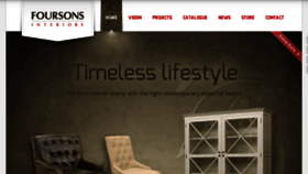What Foursonsinteriors.com website looked like in 2018 (5 years ago)