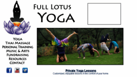 What Fulllotusyoga.com website looked like in 2018 (5 years ago)