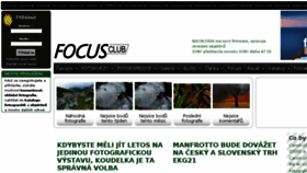 What Focusclub.cz website looked like in 2018 (5 years ago)