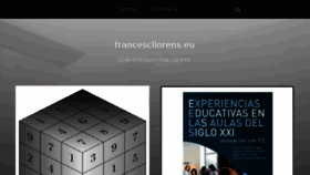 What Francescllorens.eu website looked like in 2018 (5 years ago)