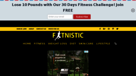 What Fitnistics.com website looked like in 2018 (5 years ago)