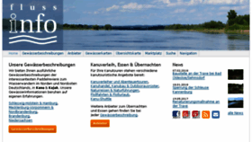 What Flussinfo.net website looked like in 2018 (6 years ago)