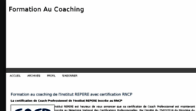 What Formation-au-coaching.fr website looked like in 2018 (5 years ago)