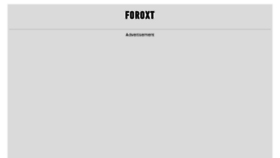 What Foroxt.com website looked like in 2018 (5 years ago)