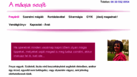 What Freya-joslas.hu website looked like in 2018 (5 years ago)