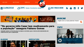 What F5alagoas.com.br website looked like in 2018 (5 years ago)