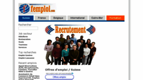 What Femploi.com website looked like in 2018 (5 years ago)
