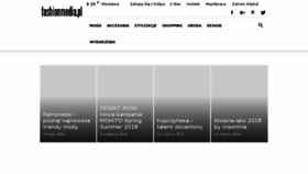 What Fashionmedia.pl website looked like in 2018 (5 years ago)