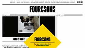 What Fourandsons.com website looked like in 2018 (5 years ago)