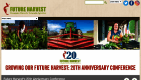 What Futureharvestcasa.org website looked like in 2018 (5 years ago)