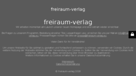 What Freiraum-verlag.de website looked like in 2018 (5 years ago)