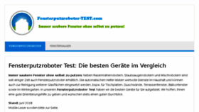 What Fensterputzroboter-test.com website looked like in 2018 (5 years ago)