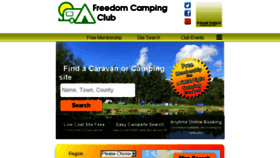 What Freedomcampingclub.org website looked like in 2018 (5 years ago)