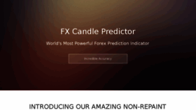 What Fxcandlepredictor.com website looked like in 2018 (5 years ago)