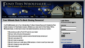 What Fundthiswholesaler.net website looked like in 2018 (5 years ago)