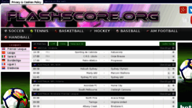 What Flashscore.org website looked like in 2018 (5 years ago)