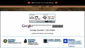 What Foxhollow.ca website looked like in 2018 (5 years ago)