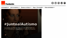 What Fundacionorange.es website looked like in 2018 (5 years ago)
