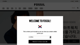 What Fossil.co.kr website looked like in 2018 (5 years ago)