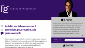 What Francoisegri.com website looked like in 2018 (5 years ago)