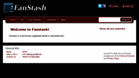 What Fanstash.net website looked like in 2018 (5 years ago)