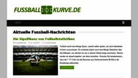 What Fussball-kurve.de website looked like in 2018 (5 years ago)