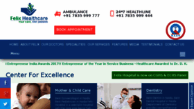 What Felixhospital.com website looked like in 2018 (5 years ago)