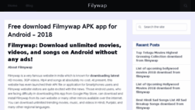 What Filmywap.io website looked like in 2018 (5 years ago)