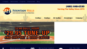 What Fountainhillsair.com website looked like in 2018 (5 years ago)