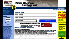 What Freeaddresslookup.net website looked like in 2018 (5 years ago)