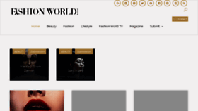 What Fashionworldmagazine.com website looked like in 2018 (5 years ago)