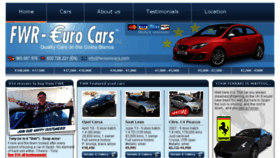 What Fwreurocars.com website looked like in 2018 (5 years ago)