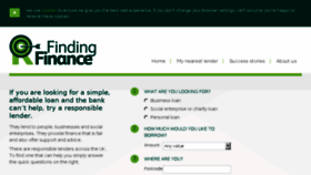 What Findingfinance.org.uk website looked like in 2018 (7 years ago)