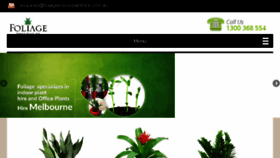 What Foliageindoorplanthire.com.au website looked like in 2018 (5 years ago)