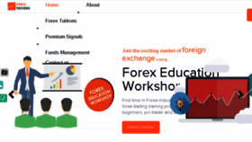 What Forextuitions.com website looked like in 2018 (5 years ago)