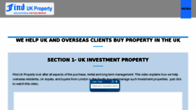 What Findukproperty.com website looked like in 2018 (5 years ago)