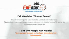 What Fafster.com website looked like in 2018 (5 years ago)