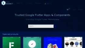 What Fluttermarket.com website looked like in 2018 (5 years ago)