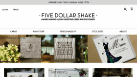 What Fivedollarshake.com website looked like in 2018 (5 years ago)