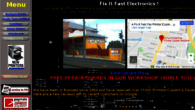 What Fixitfastelectronics.com website looked like in 2018 (5 years ago)