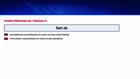 What Fach.de website looked like in 2018 (5 years ago)